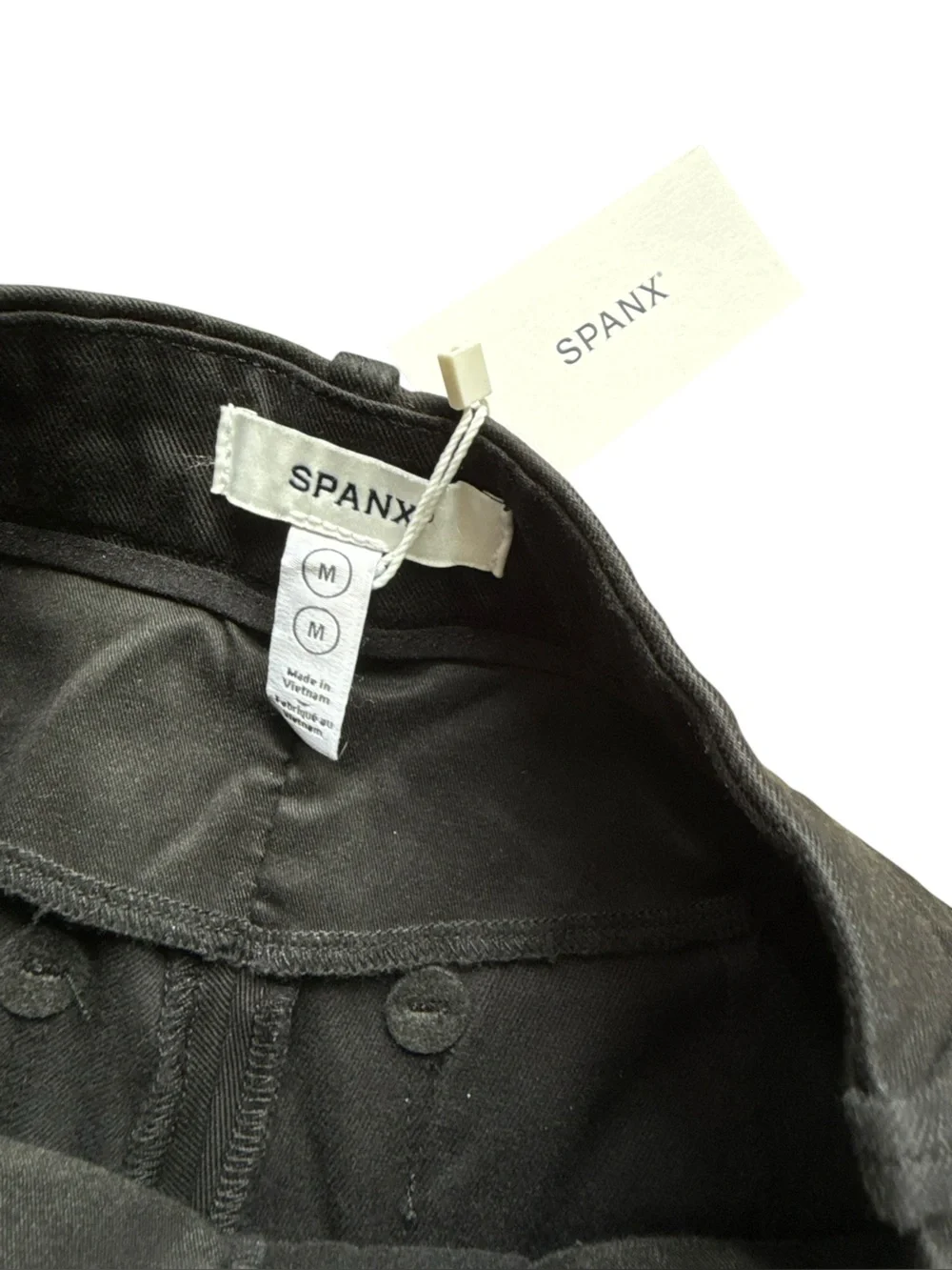 SPANX Supersmooth Women's Black Flat Front Shorts
